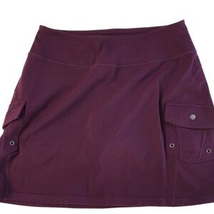 Athleta Womens Berry Purple Cargo Hiking Skort Size M Active Travel Skirt